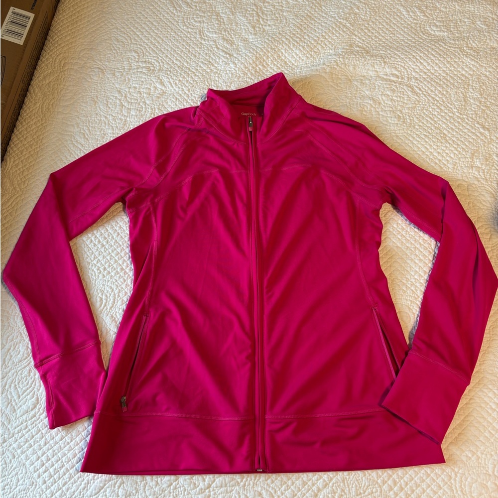 Women's Vibrant Pink Running Zip up